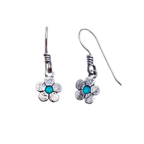 E01916 - Opal Flower earrings hook