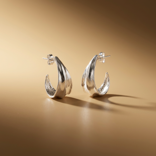 E10712 - Silver Statement Earrings