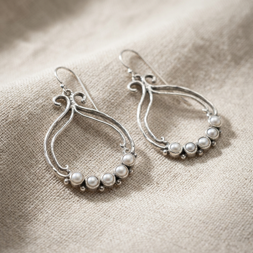 E10822 - Pearl Statement Earrings