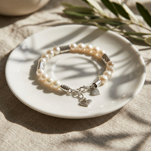 ASB107 - PR - 925 Sterling Silver Freshwater Pearl Bracelet