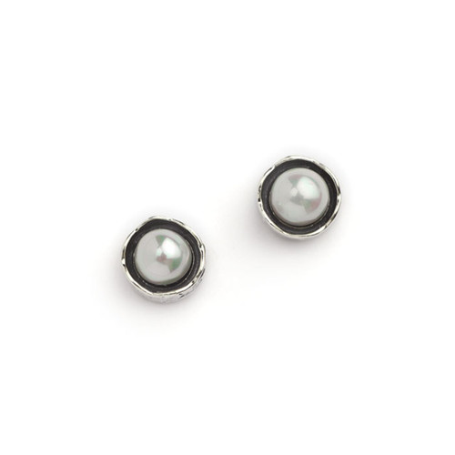 ASE024 - Sterling Silver and Freshwater Pearl Earring Studs