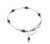 B00765 - GR - Pretty delicate bracelet with Garnet and gold beads