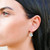 ASE070 - OP - Pretty flower earrings hook with opal