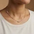 N700 -RQ-  Pretty delicate necklace with Rose quartz and gold beads