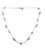 N4387 - Pretty delicate necklace with Opal and silver beads