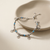 B01527 - Blue Opal & Sterling Silver Heart Charm Bracelet
