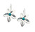 E00127 - TU - Silver earrings with large flower