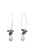 E9765 - Pr - Pretty dangle Pearl earrings with leaf