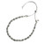 B01580 - Pretty adjustable bracelet with pretty silver beads and Pearls.