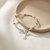 B01125 - Pr - Pearl & Sterling Silver Charm Bracelet