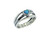 ASR501 - Aviv signature ring with Opal Love heart 