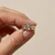 R00286 - Flower ring with Opal.