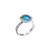 ASR762 - Silver ring with large Opal