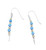 E113 - Op - Pretty earrings with Opal and gold beads