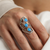 R00905 - Statement ring with Opals