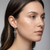 E04259 - Sterling Silver Hoop Earrings with dragonfly