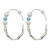 E04322 - PR - OP - Unique hoop earrings with Opal and Pearls