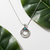 N04038 - Round pendant with flower