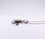 N948 - 925 Sterling Silver Flower Necklace with Gold Accent