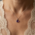 N04326 - Simple classic pendant with Amethyst