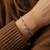 B00700 - RQ - Sterling Silver Rose Quartz & Crystal Bracelet