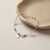 B00700 - RQ - Sterling Silver Rose Quartz & Crystal Bracelet