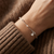 B00572 - PR - Sterling Silver Freshwater Pearl & Gold Bead Bracelet