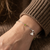 B00572 - PE - Peridot  and rolled gold beads bracelet