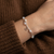 B00346-PR - Sterling Silver Opalite & Freshwater Pearl Heart Bracelet