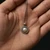 Sterling Silver Freshwater Pearl Pendant Necklace With Long Chain