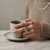 Blue Opal Square Sterling Silver Ring (R4267)