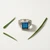 Blue Opal Square Sterling Silver Ring (R4267)