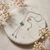 Blue Opal Double Strand Drop Necklace – 925 Sterling Silver      (N10788-OP)