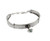 ASB187 -Classic Silver bracelet with dangle charm with opal stone