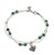 ASB383 - Classic Turquoise round beads bracelet with Cute heart charm
