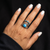 R01154 - Unique statement ring with large Opal and lovely details