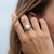R9655 - Large Pearl Secret Garden Ring. Size L