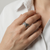 R9189 - Cross ring with pretty leafs