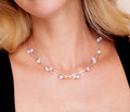 NS18 - Elegant necklace with Opalite and gold beads