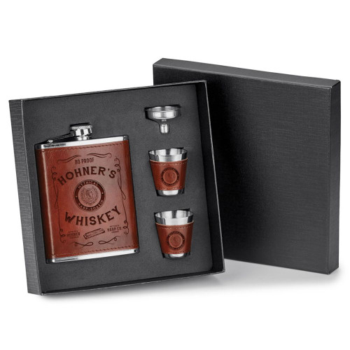 Harp Soakin Whiskey 4 Piece Flask Set