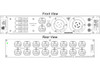 (1104-2-KK-050-0012) Motion Labs Rac Pac 2RU, L21-30 In/Thru, Aux Ed Duplex @15A-Front, 8 x 20A Edison Duplex-Rear, Chassis Depth 5.5, ETL Listed