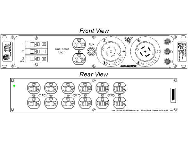 Motion Labs L21-30 In/Thru to 6) 20amp Duplex