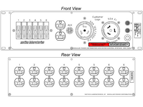 1105-3-ZZ-151-0001
Rac Pac 3RU CS6375/CS6369 (50A 125/250V) In/Thru, AUX Duplex- Front, 8x Ed Duplex- Rear, Chassis Depth 7.0, ETL Listed