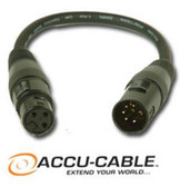 Accu Cable 3 Pin Female to 5 Pin Male Turnaround