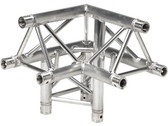 Global Truss TR-4093UL, 1.64ft. (0.5m) 3 Way 90 Degree Left Corner Apex Up Left TR-4093UL