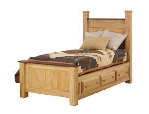 POST BED - SINGLE W/1 CHEST POST BED - SINGLE W/1 CHEST