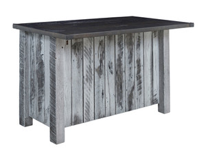 600 - Farmhouse Island w/ rolling doors-With 61" Top