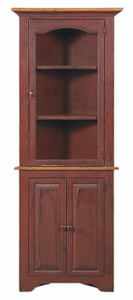 SMALL CORNER CUPBOARD - W/GLASS SMALL CORNER CUPBOARD - W/GLASS