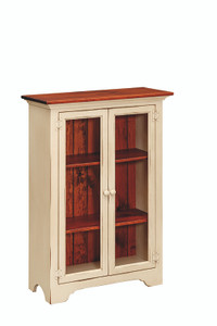 SMALL BOOKCASE W/GLASS DOORS SMALL BOOKCASE W/GLASS DOORS