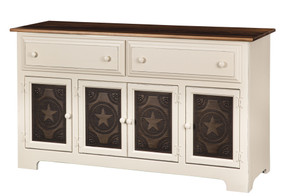 4 DOOR HUTCH BASE ONLY W/TIN 4 DOOR HUTCH BASE ONLY W/TIN